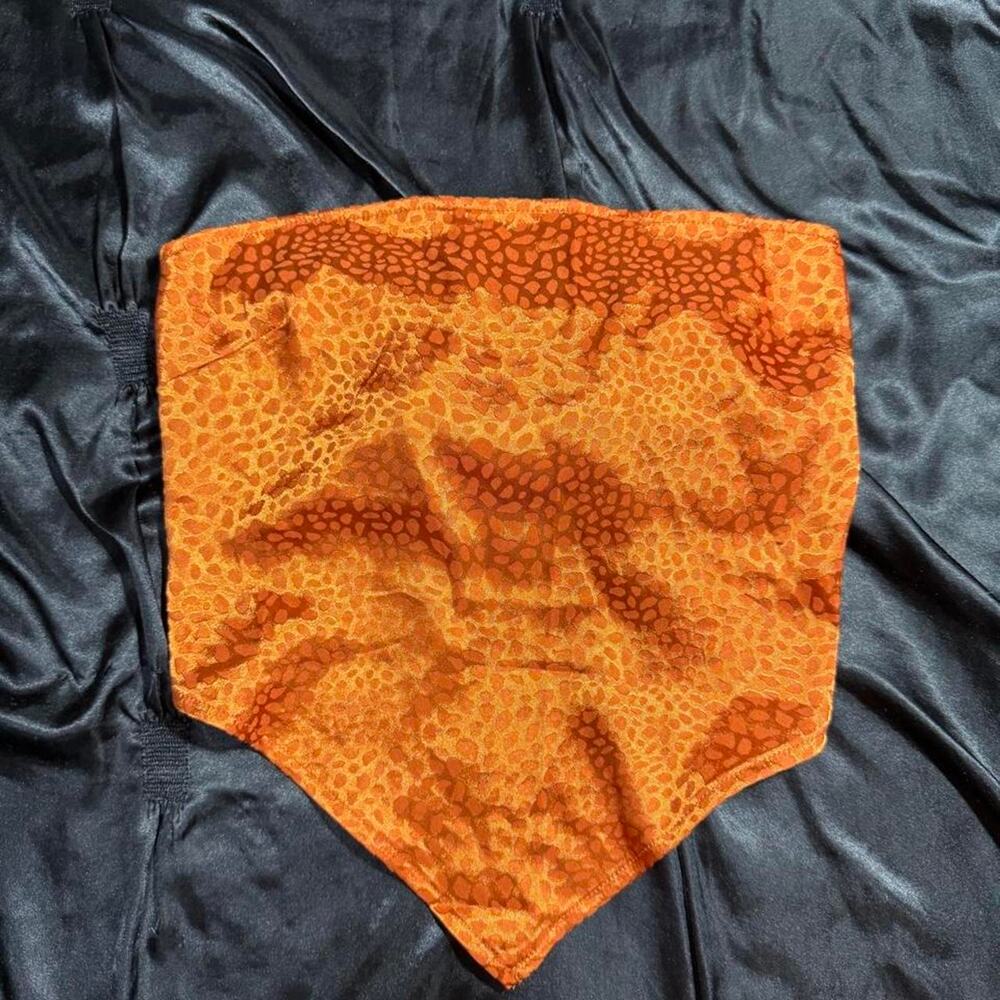 Shein orange leopard print bandeau